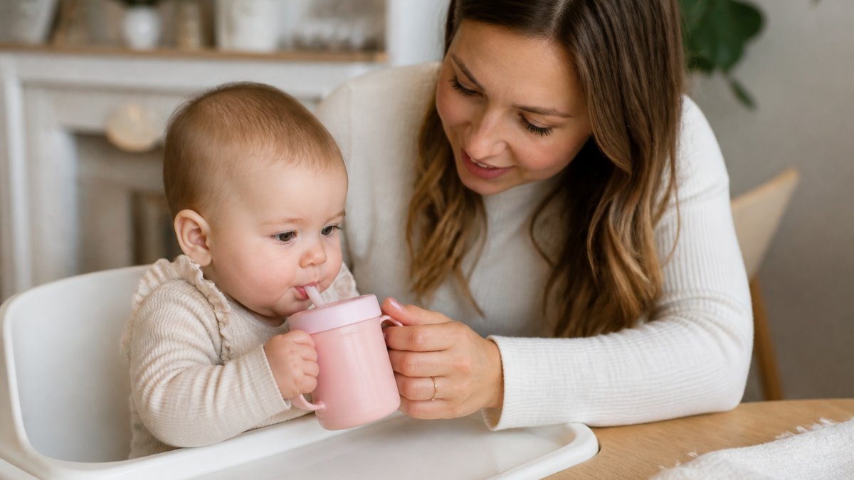 7 Steps to Teach Your Baby to Use a Straw Cup