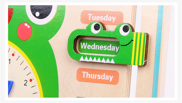 Unlock Your Child's Potential with the Montessori Wooden Weather and Clock Educational Toy
