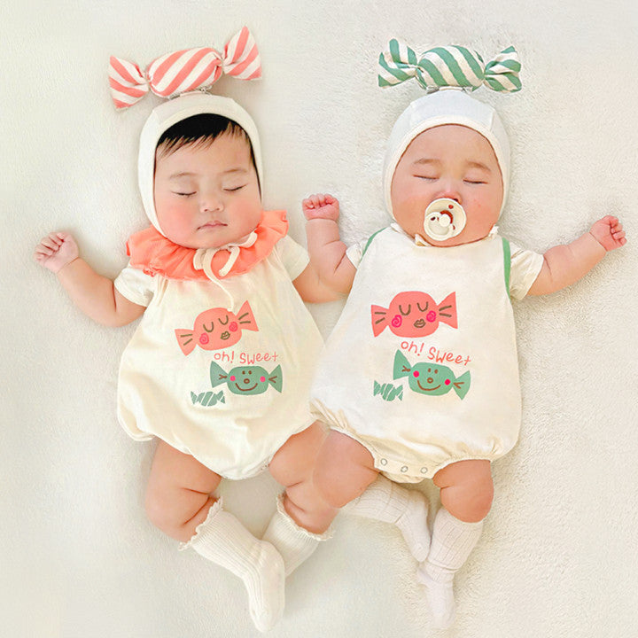 Delight in Every Detail: The Ins Korean Candy Printing Modeling Romper