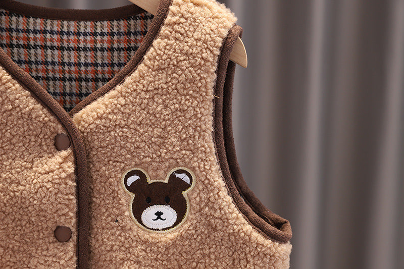 Baby Plus Velvet Warm Outfit for Kids