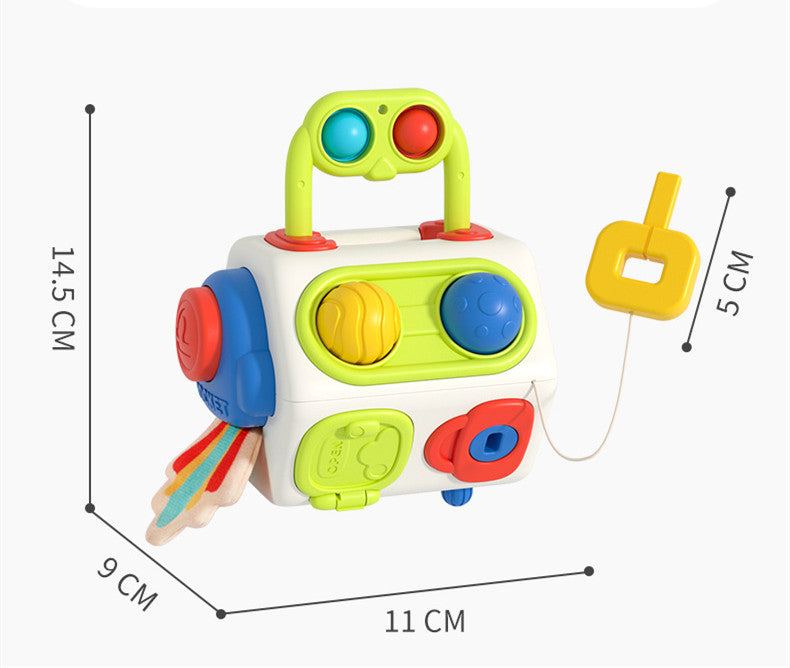 9-in-1 Montessori Busy Cube Sensory Learning Toy For Toddlers