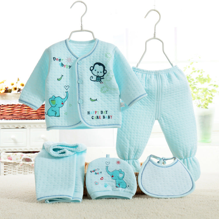 Baby Five-Piece Warm Underwear Set