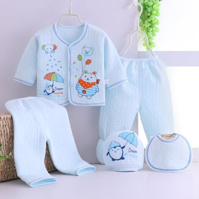 Baby Five-Piece Warm Underwear Set