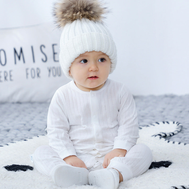 Baby Cotton Onesies Newborn Spring Autumn Pajamas