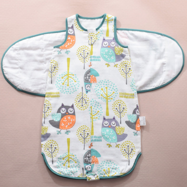 Infant Swaddle Sleeping Bag Gauze Baby Wrap With Wings