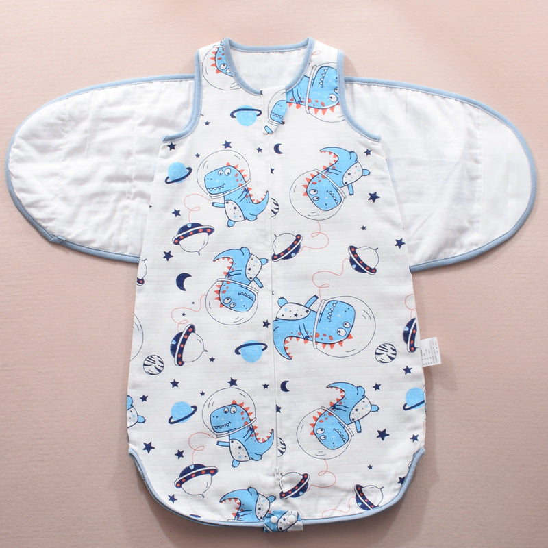 Infant Swaddle Sleeping Bag Gauze Baby Wrap With Wings