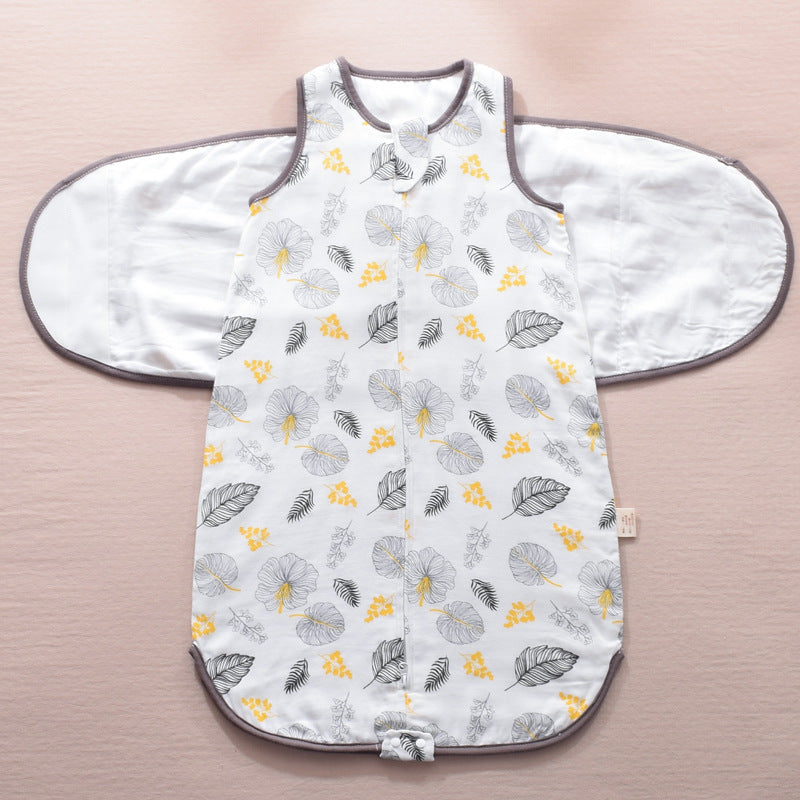 Infant Swaddle Sleeping Bag Gauze Baby Wrap With Wings
