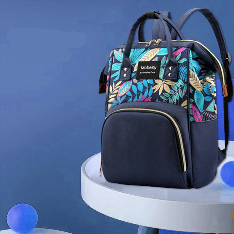 Multifunctional Mom Diaper Bag Backpack With Bottle Holder