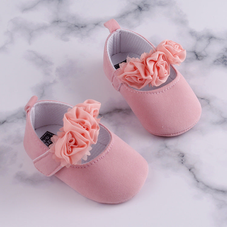 Baby Toddler Soft Sole Cotton Flower Shoes
