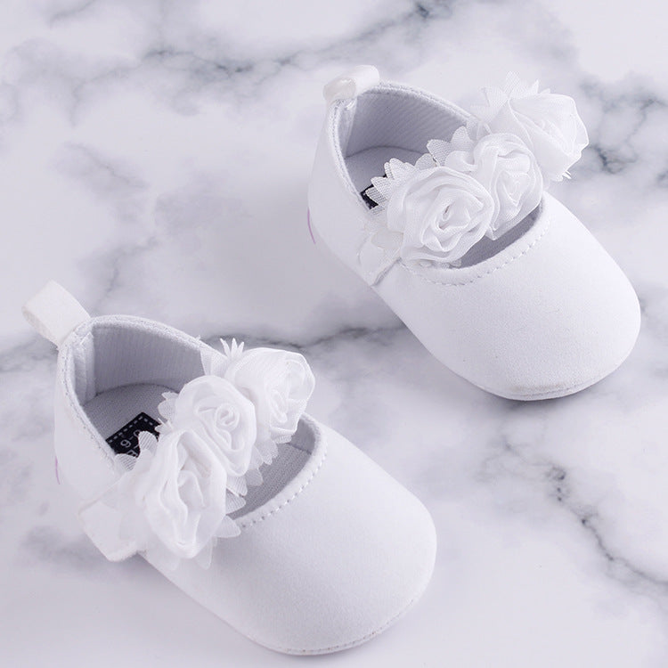 Baby Toddler Soft Sole Cotton Flower Shoes