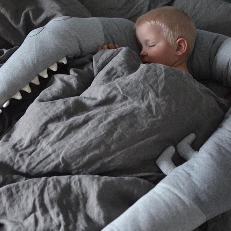 Cartoon Baby Crib Bumper Pillow Infant Bed Fence Accessories
