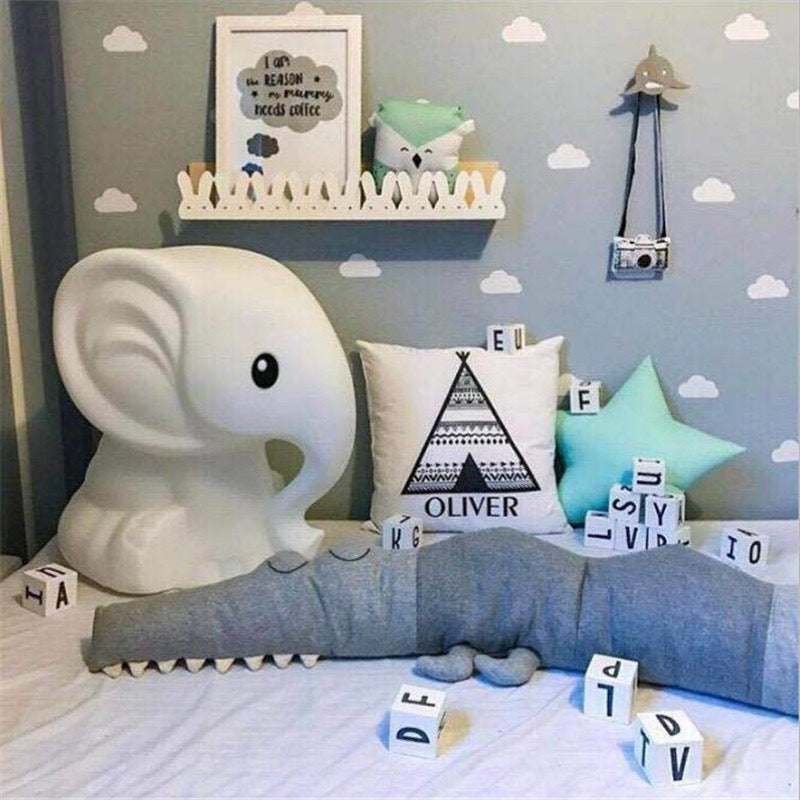 Cartoon Baby Crib Bumper Pillow Infant Bed Fence Accessories