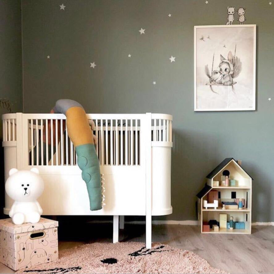 Cartoon Baby Crib Bumper Pillow Infant Bed Fence Accessories