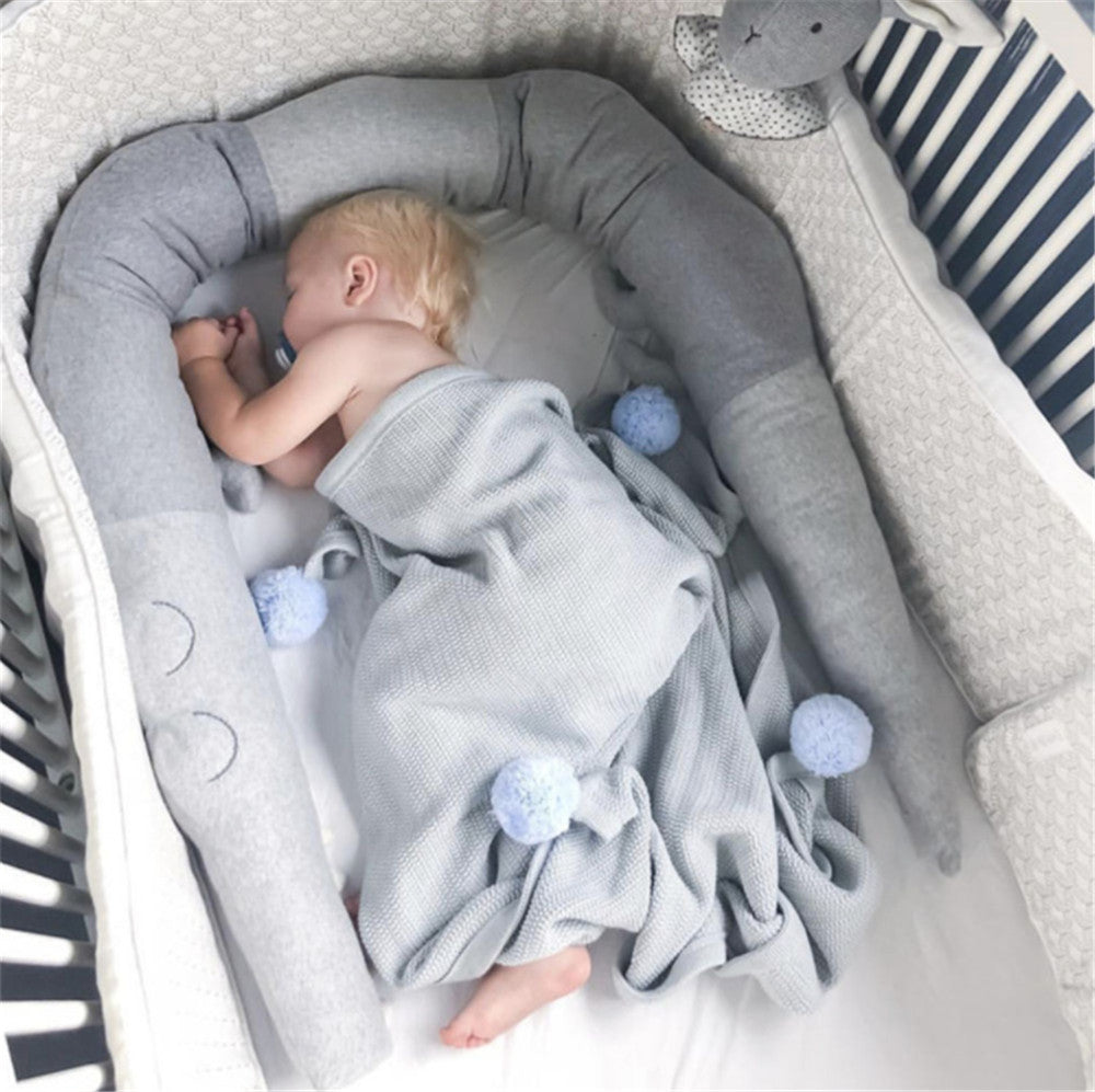 Cartoon Baby Crib Bumper Pillow Infant Bed Fence Accessories