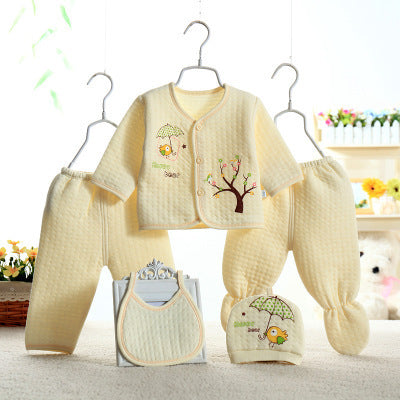 Baby Five-Piece Warm Underwear Set