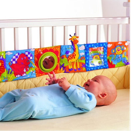 Baby Cloth Book Educational Soft Colorful Bed Bumper Toy