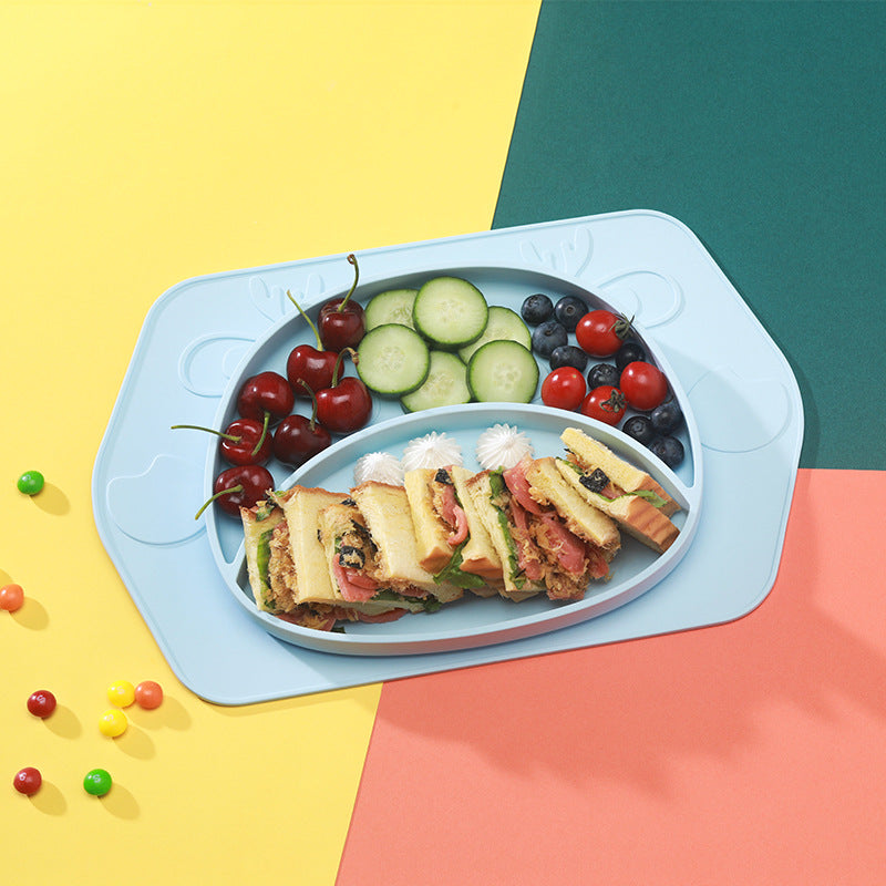 Silicone Non Slip Baby Feeding Plate And Bowl