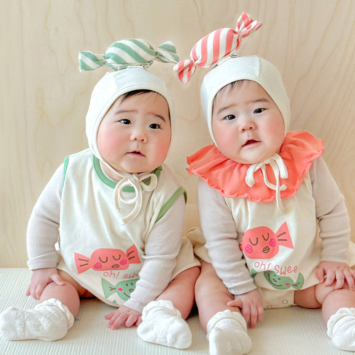 Ins Korean Candy Printing Modeling Romper Baby Rompers Suit