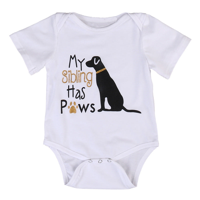Printed Cotton Baby Romper One Piece Pajamas