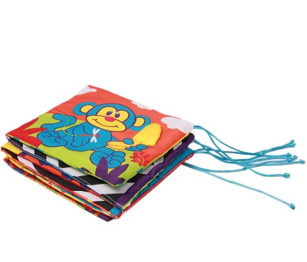 Baby Cloth Book Educational Soft Colorful Bed Bumper Toy