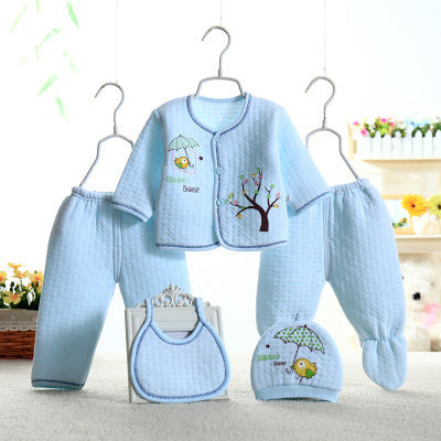 Baby Five-Piece Warm Underwear Set