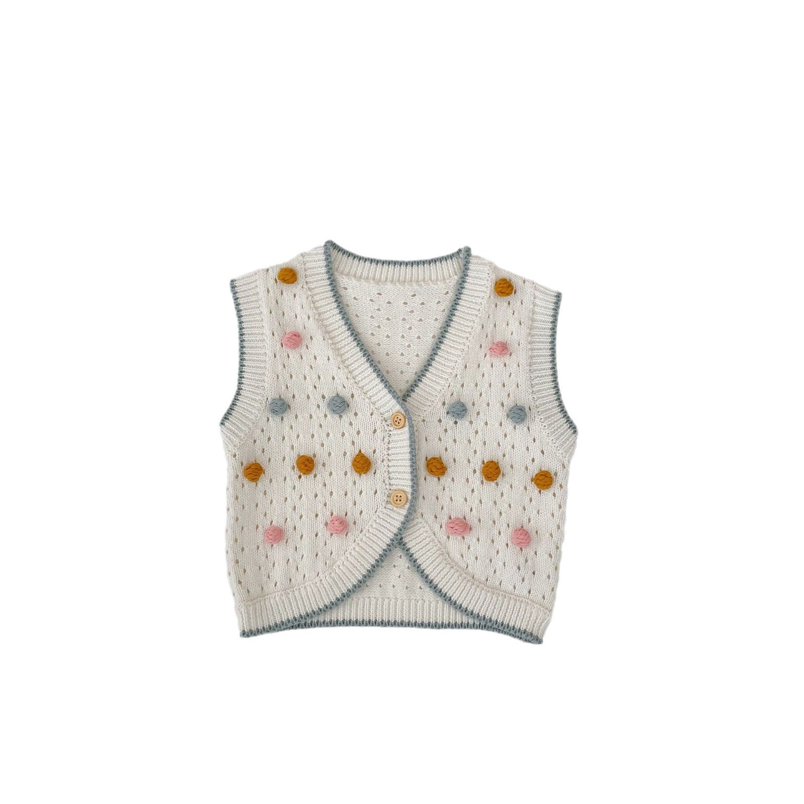 Baby Cotton Sweater Vest Cardigan