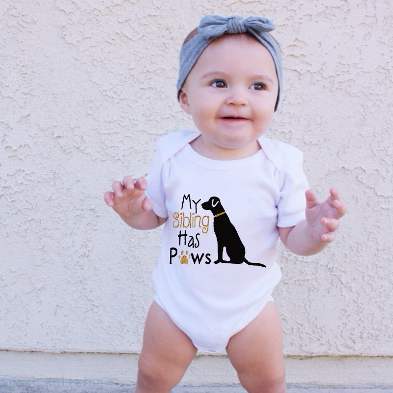 Printed Cotton Baby Romper One Piece Pajamas