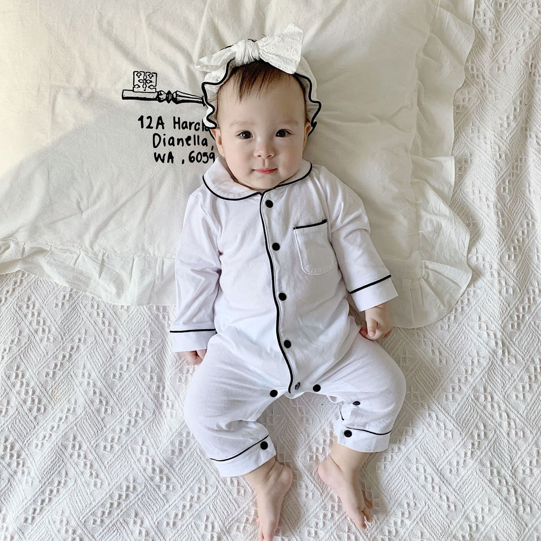 Baby Solid Color Onesies Pajamas