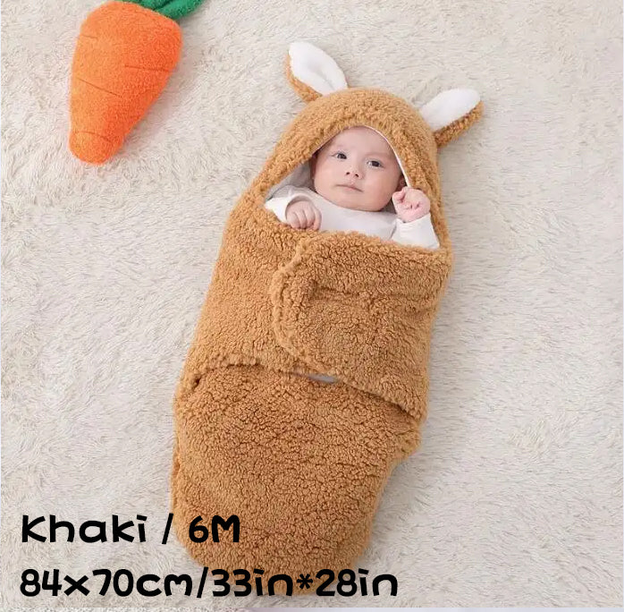 Super Soft Baby Sleeping Bag Fleece Wearable Swaddle Blanket