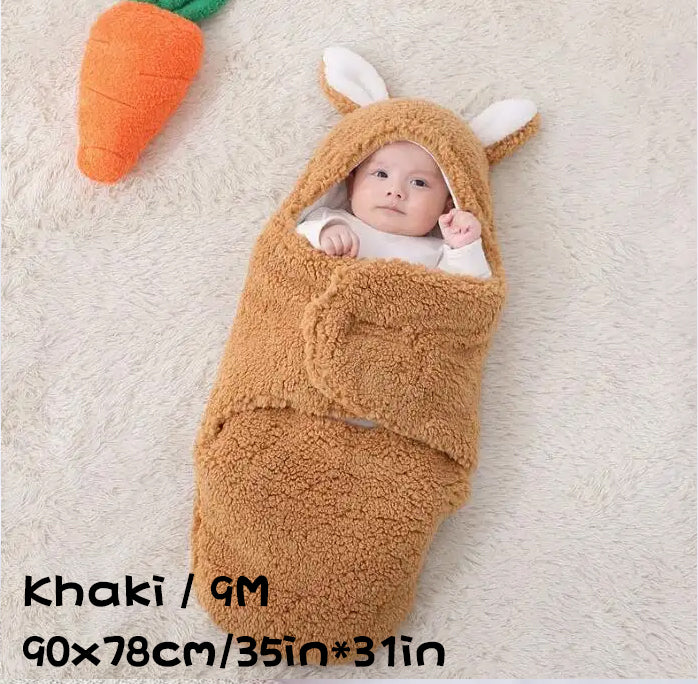Super Soft Baby Sleeping Bag Fleece Wearable Swaddle Blanket