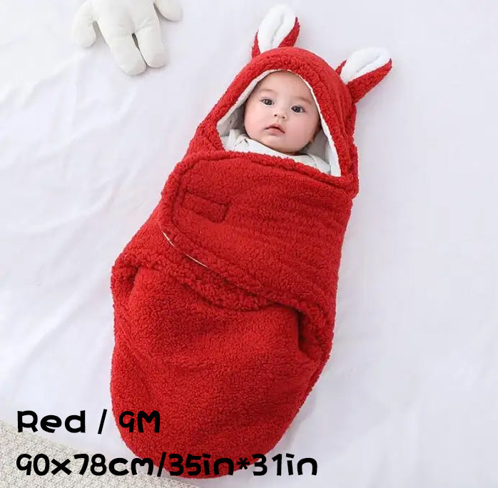 Super Soft Baby Sleeping Bag Fleece Wearable Swaddle Blanket