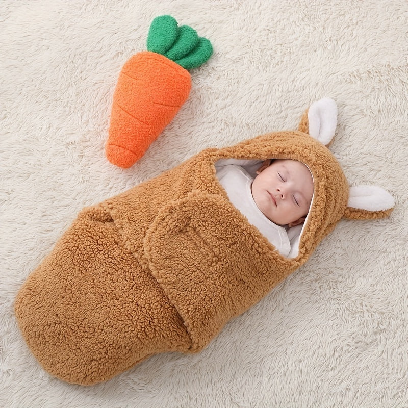 Super Soft Baby Sleeping Bag Fleece Wearable Swaddle Blanket