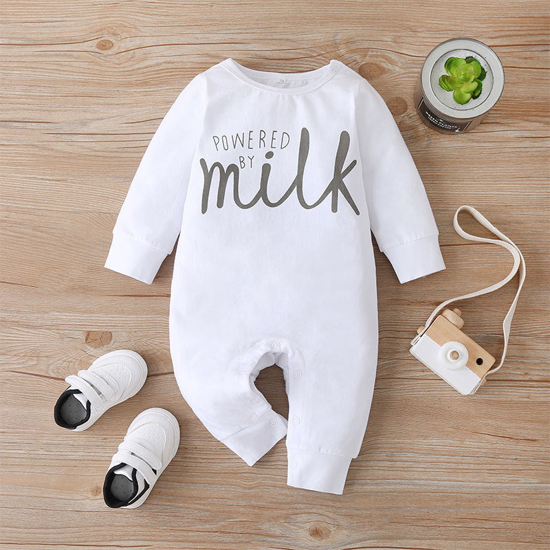Alphabet Print Casual Baby Outfit