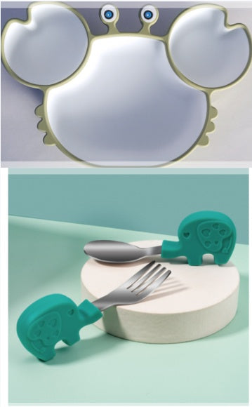 Silicone Non Slip Baby Feeding Plate And Bowl