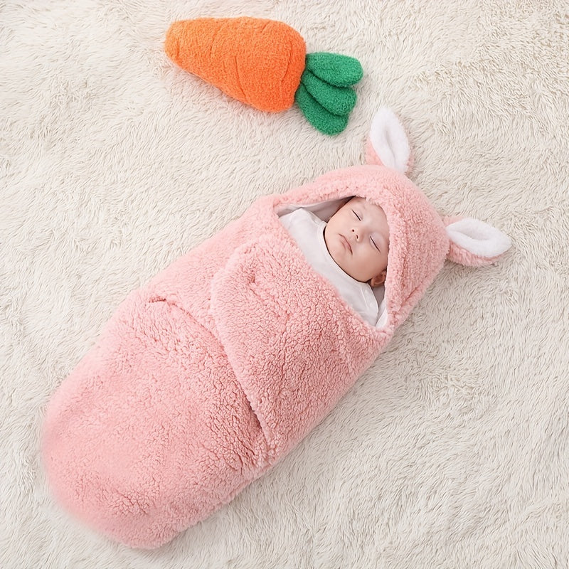 Super Soft Baby Sleeping Bag Fleece Wearable Swaddle Blanket