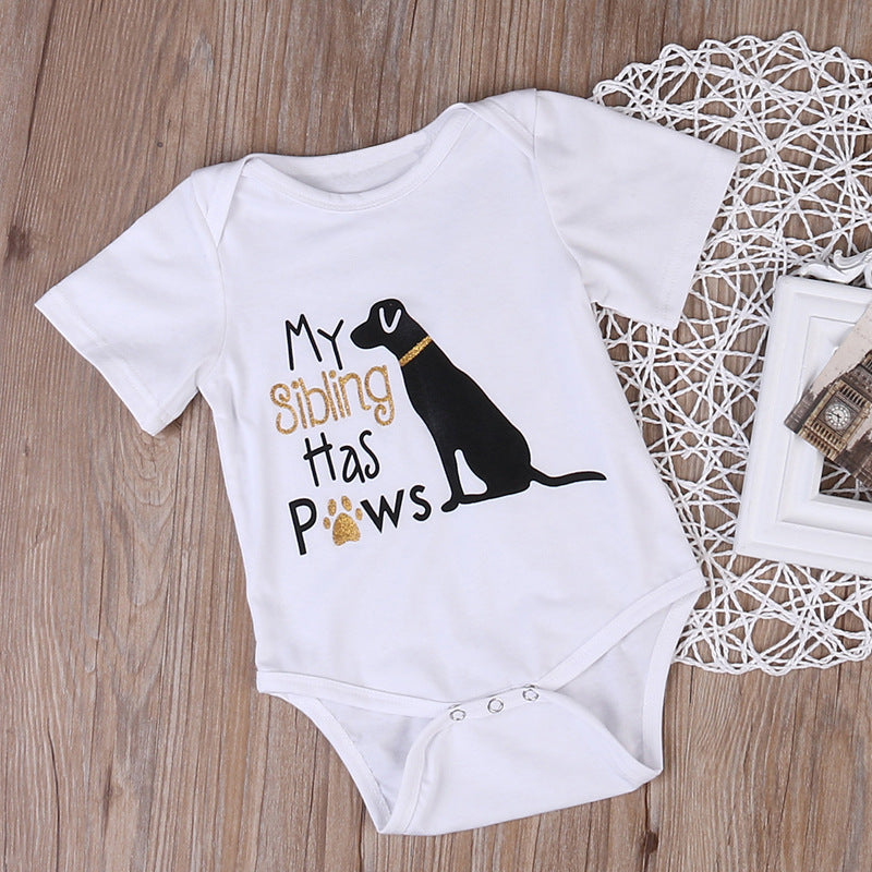 Printed Cotton Baby Romper One Piece Pajamas