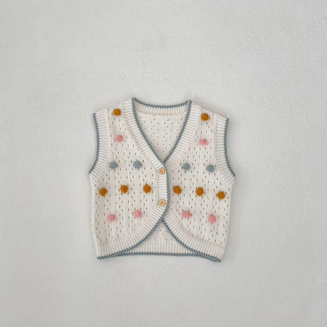 Baby Cotton Sweater Vest Cardigan