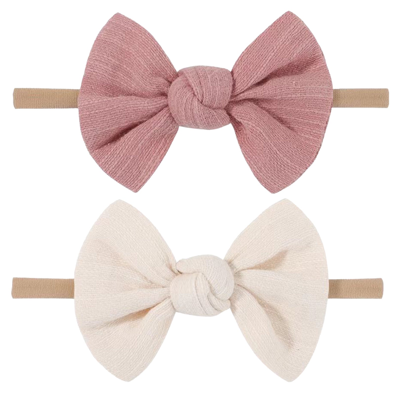 Soft Nylon Baby Headbands With Bow Hair Accessories