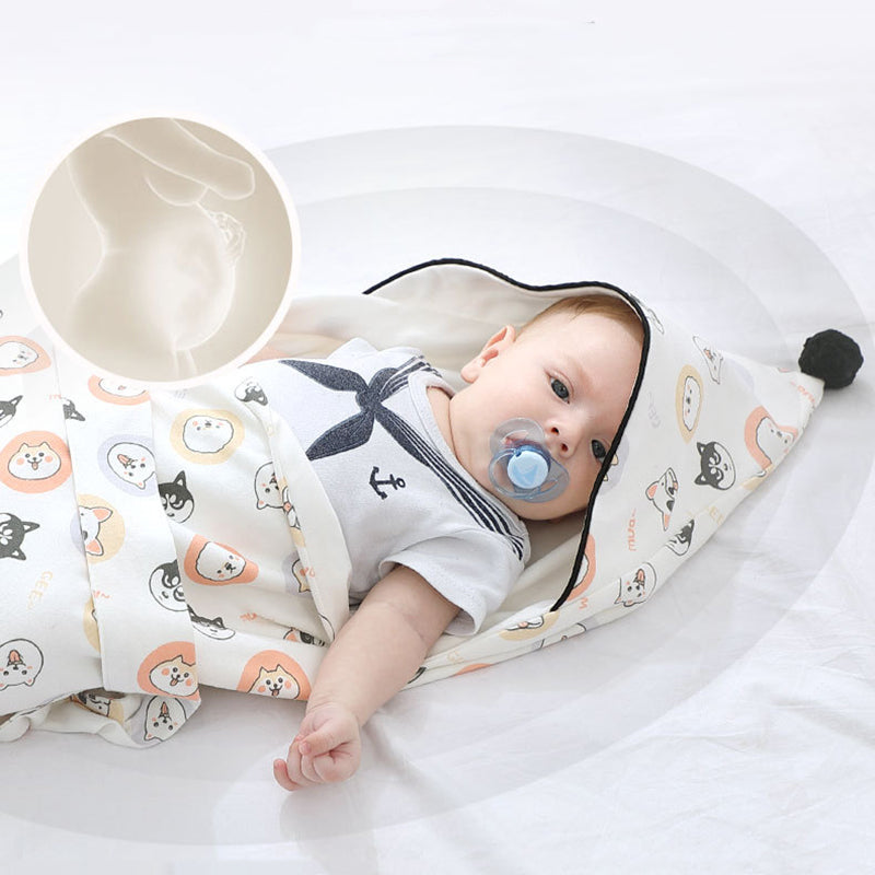 Breathable Baby Cotton Swaddle Printed Spring Autumn Quilt