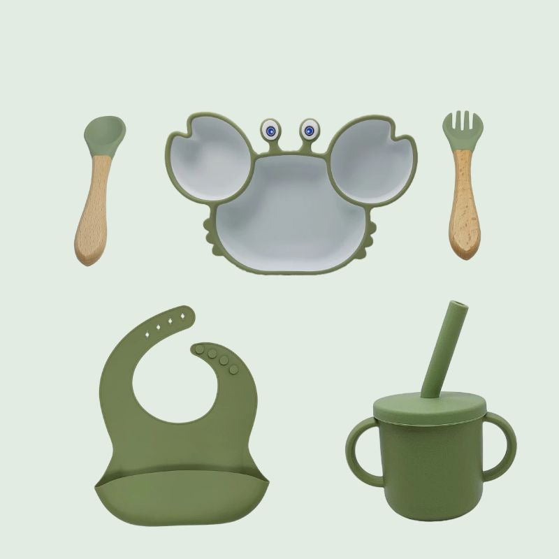 Silicone Non Slip Baby Feeding Plate And Bowl