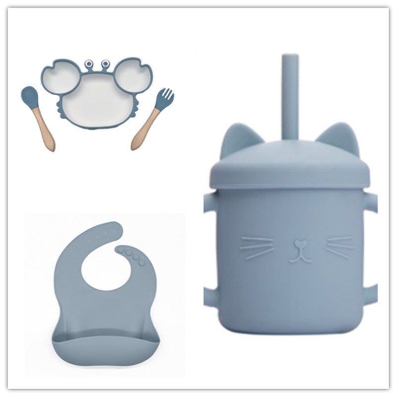 Silicone Non Slip Baby Feeding Plate And Bowl