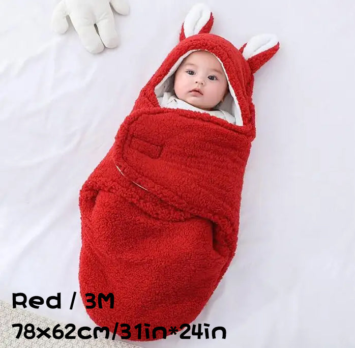Super Soft Baby Sleeping Bag Fleece Wearable Swaddle Blanket
