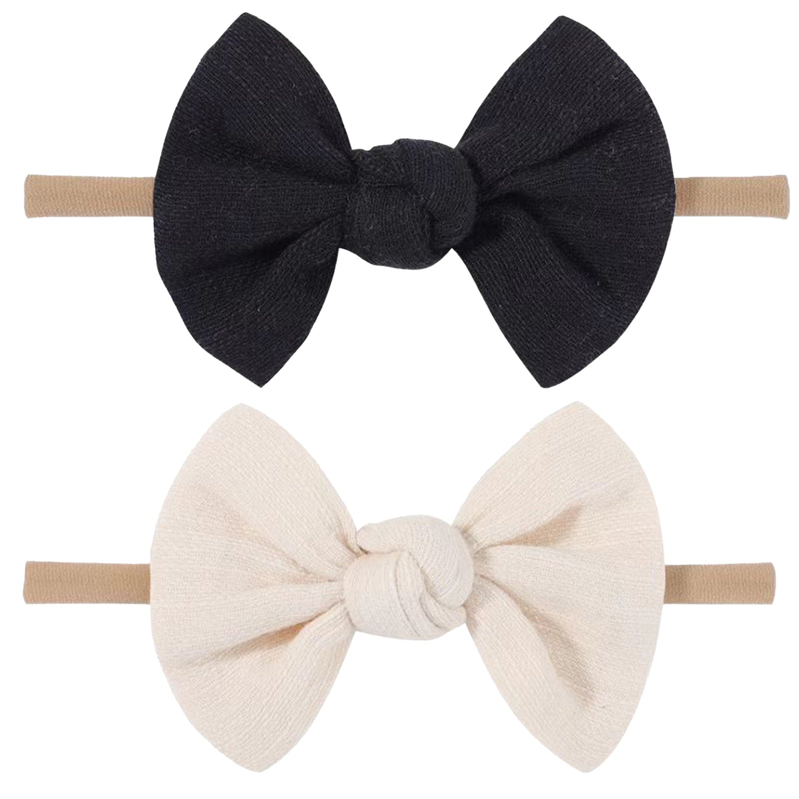 Soft Nylon Baby Headbands With Bow Hair Accessories