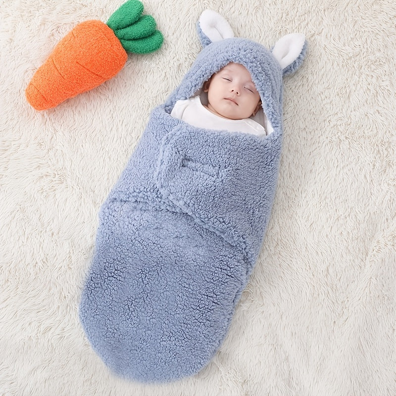 Super Soft Baby Sleeping Bag Fleece Wearable Swaddle Blanket