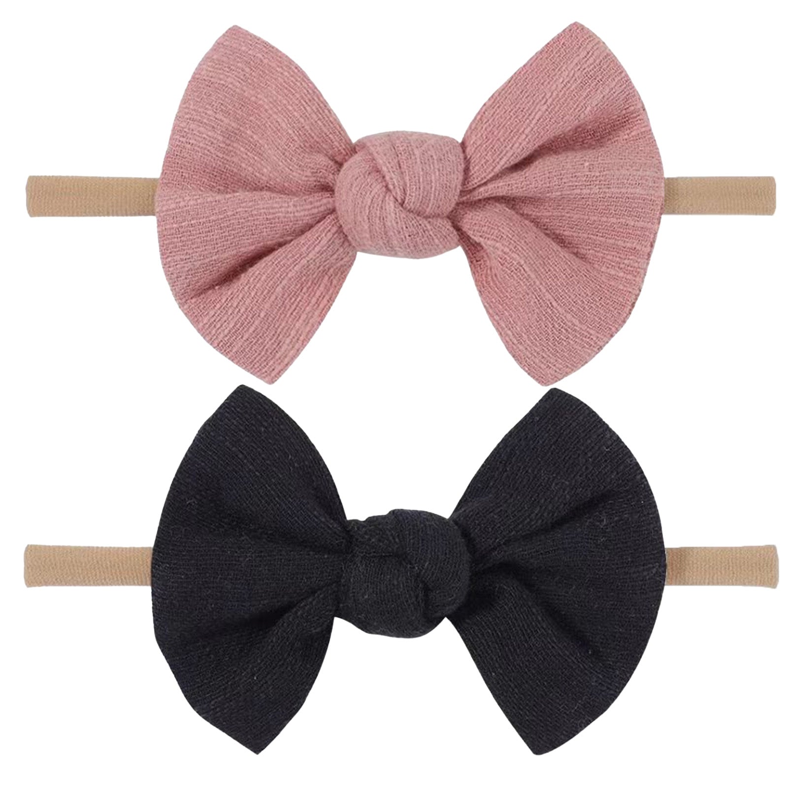 Soft Nylon Baby Headbands With Bow Hair Accessories