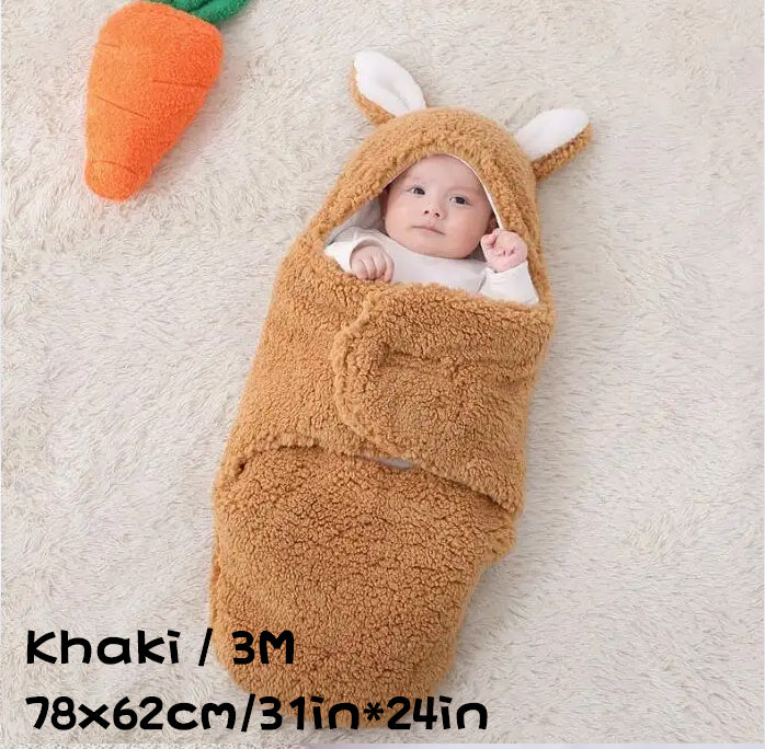 Super Soft Baby Sleeping Bag Fleece Wearable Swaddle Blanket